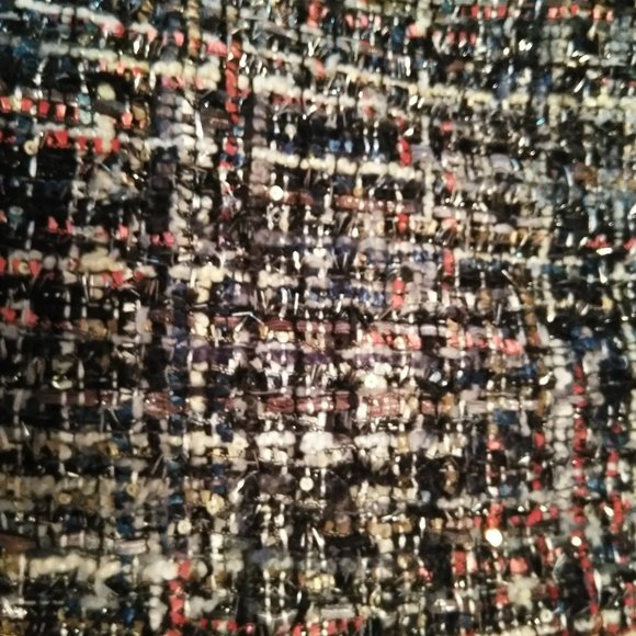 English Factory Tweed Pencil Skirt Lace Bottom - Picture 11 of 12